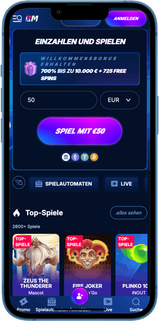 BM Bet App voor iOS en Android